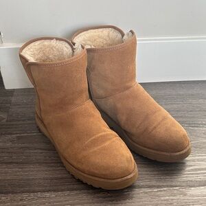 UGG Tan Suede Ankle Boots